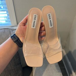 Women Steve Madden clear heels